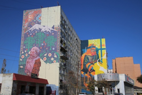 Большие этно-граффити украсят фасады домов в Дербенте