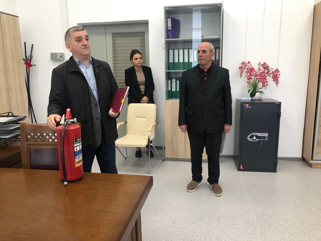 Профилактическое занятие по пожарной безопасности и по порядку действий при обнаружении беспилотных летательных аппаратов  в МБОУ «СОШ №14 им. Я. И. Хорольца»