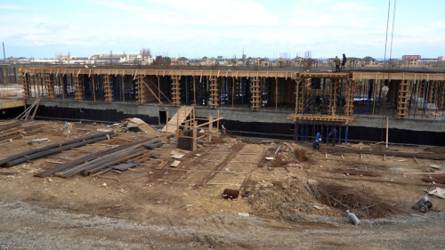 Продолжается строительство школы на 804 места в Дербенте