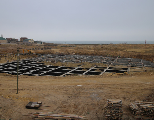 Хизри Абакаров посетил строящийся в Дербенте Дворец спорта